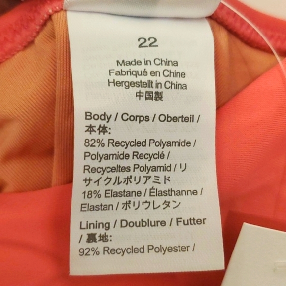 NWT J Crew Womens Scoopneck One Piece Swimsuit pink Size 22 BF162 - Picture 11 of 12